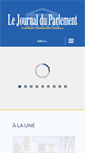 Mobile Screenshot of lejournalduparlement.fr