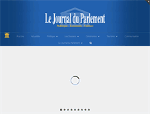 Tablet Screenshot of lejournalduparlement.fr